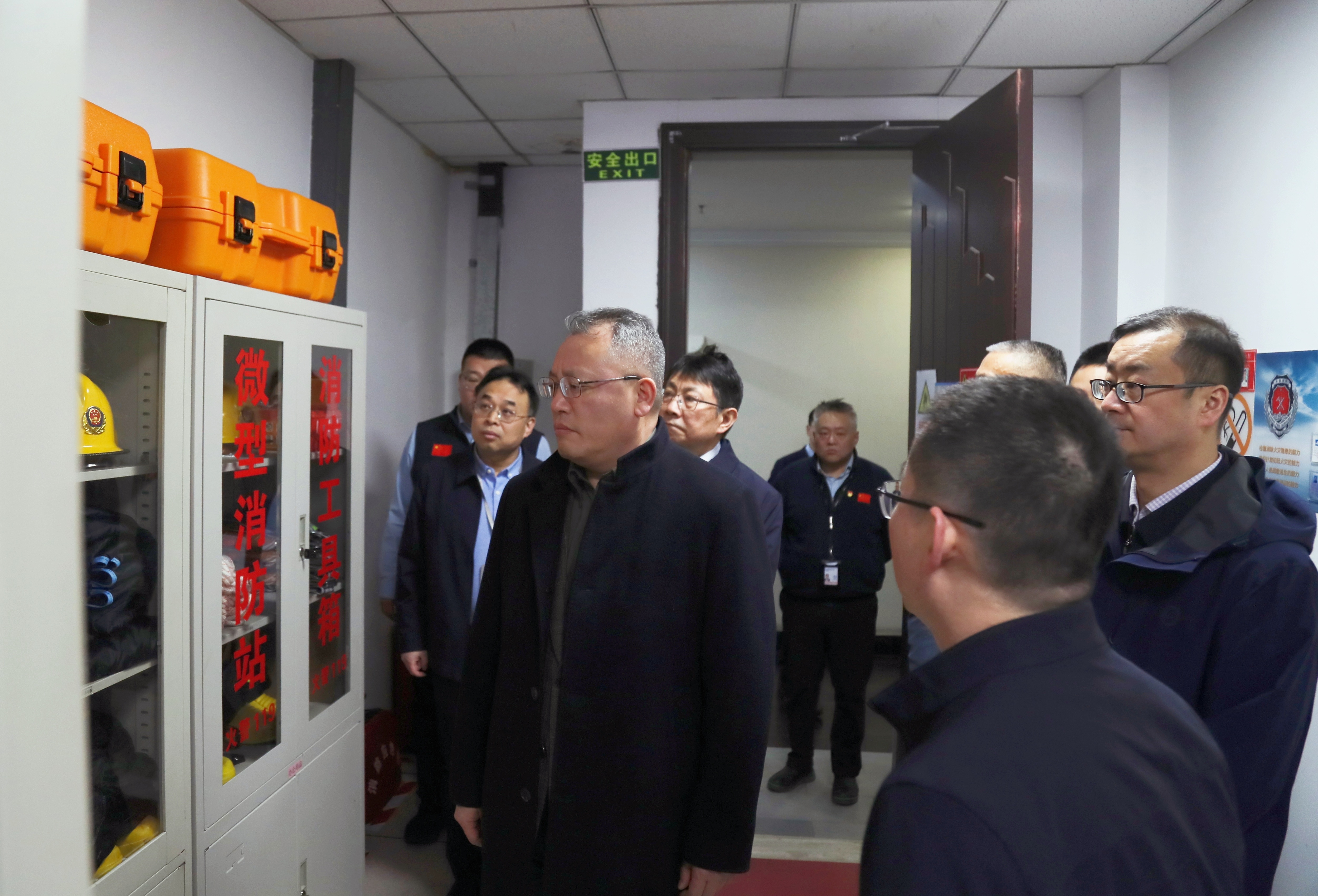 张玉金开展春节前安全和保密保卫检查 向干部职工致以新春祝福